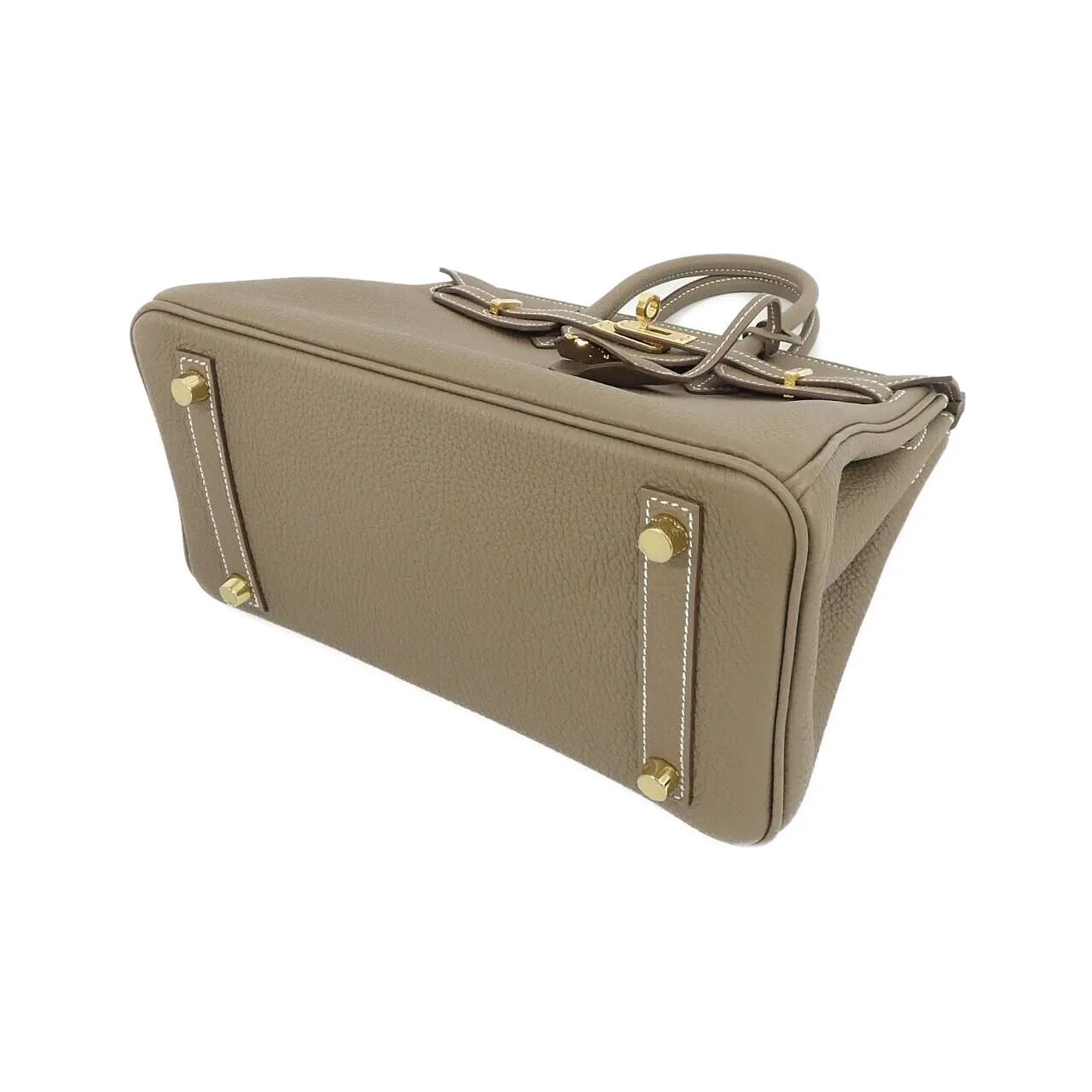 HERMES Birkin 041344CC Handbag Togo Etoupe Togo Leather Unused - Thumbnail 3