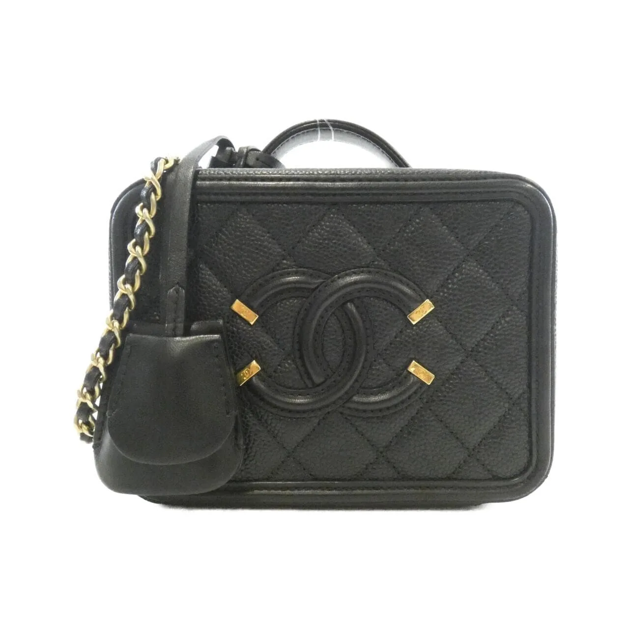 CHANEL 93342 Handbag Grained Calfskin