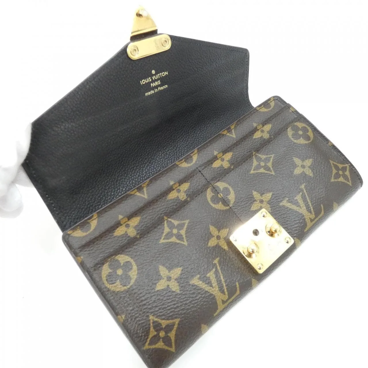 LOUIS VUITTON N90099 銀包 Monogram 黑色 Monogram 中古品A - 縮圖 8