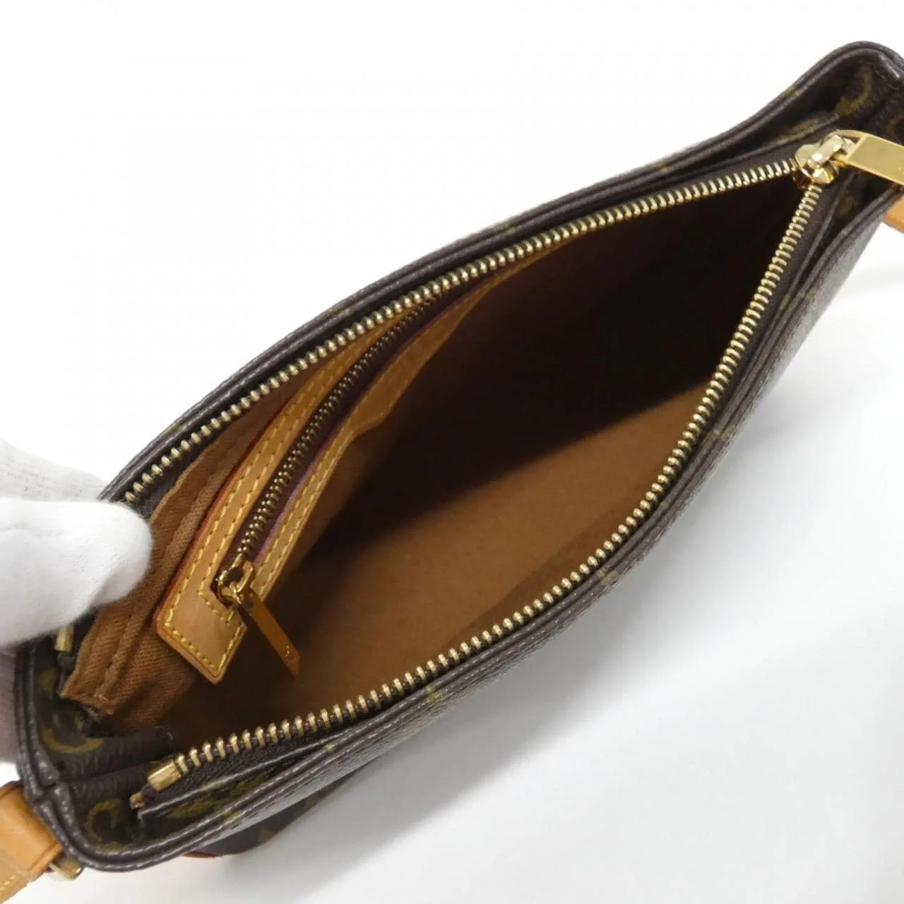LOUIS VUITTON Trotteur M51240 Shoulder Monogram 黑色 Monogram 中古品A - 縮圖 4