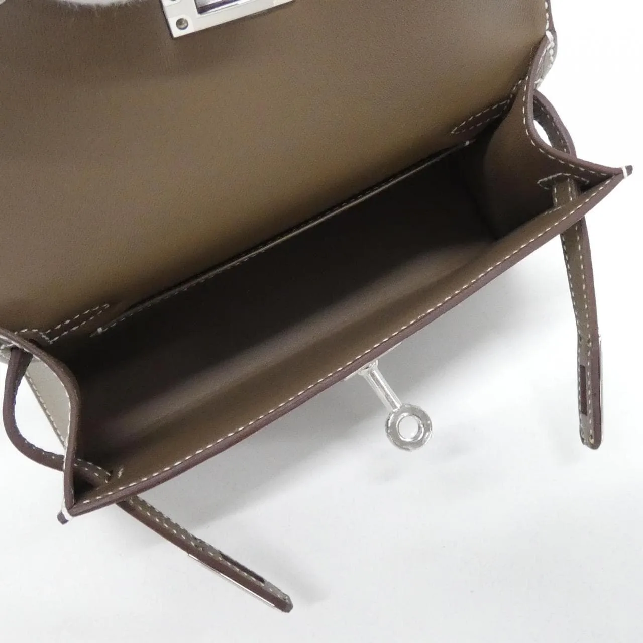 HERMES Kelly 071302CK Handbag Epsom Etoupe Epsom 皮 未使用品 - 縮圖 5