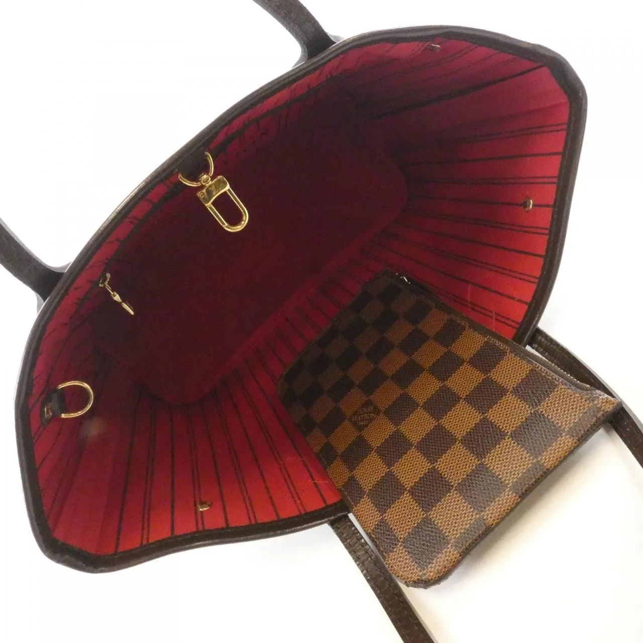 LOUIS VUITTON Neverfull N41359 Tote Damier Black Damier Rank B - Thumbnail 7