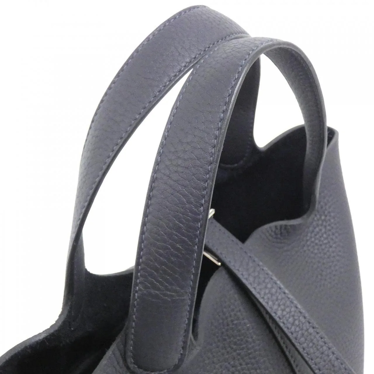 HERMES Picotin 056289CK Handbag Clemence Clemence Leather Unused - Thumbnail 4