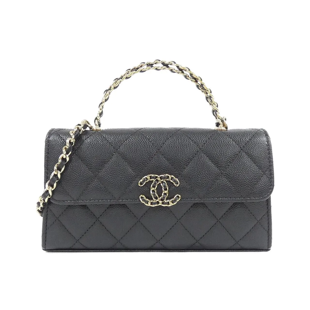 CHANEL Chanel 19 AP3238 Wallet Grained Calfskin