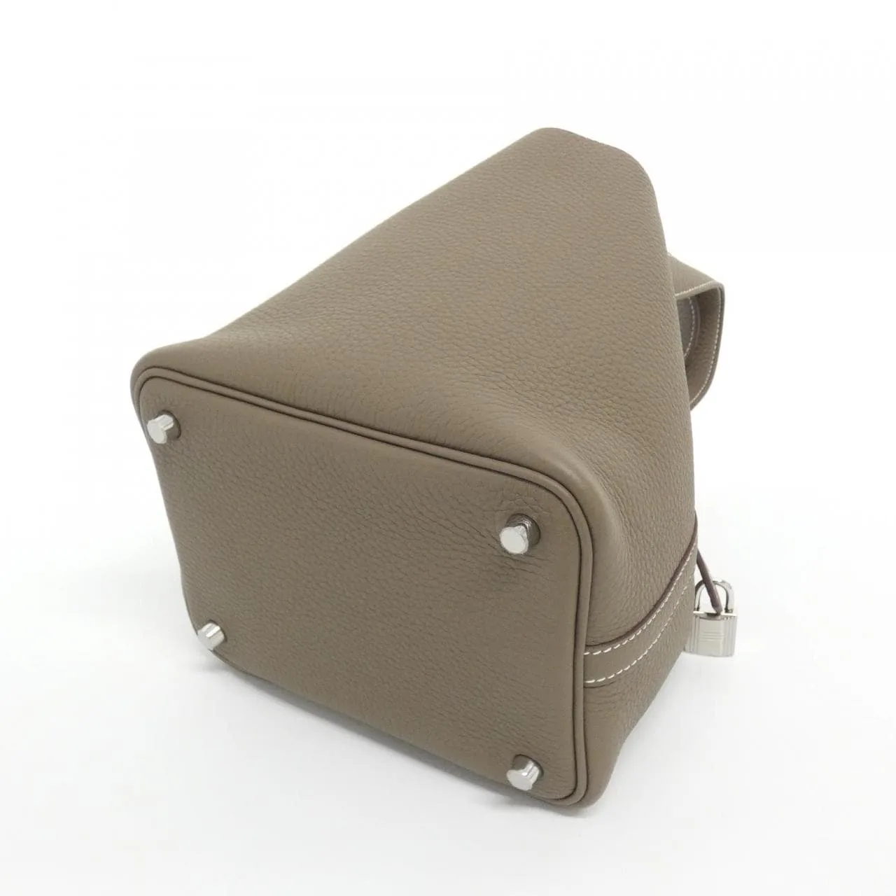 HERMES Picotin 056289CK Handbag Clemence Etoupe Clemence Leather Unused - Thumbnail 2