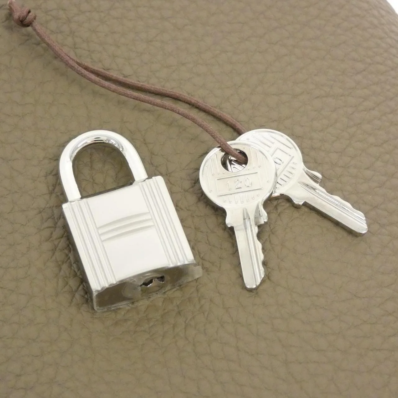 HERMES Picotin 056289CK Handbag Clemence Etoupe Clemence Leather Unused - Thumbnail 3