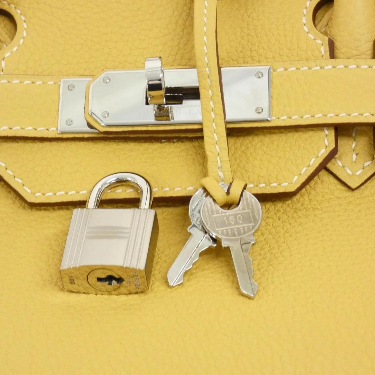 HERMES Birkin 030520CK Handbag Togo Black Togo Leather Rank A - Thumbnail 4