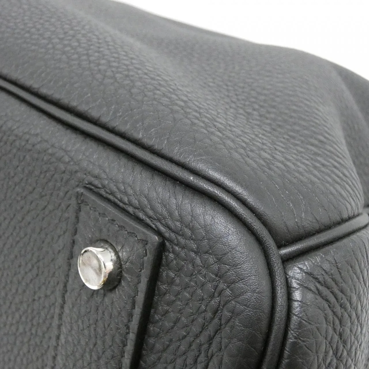 HERMES 035618CK Handbag Togo Black Togo Leather Rank A - Thumbnail 3