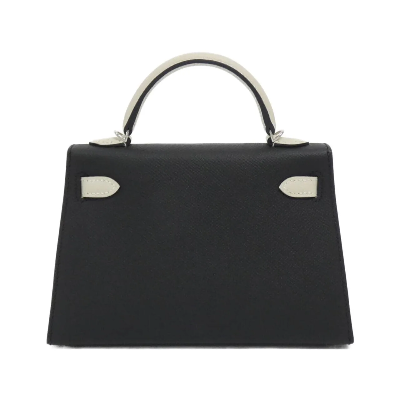 HERMES Kelly Handbag Epsom Black Epsom Leather Unused - Thumbnail 2