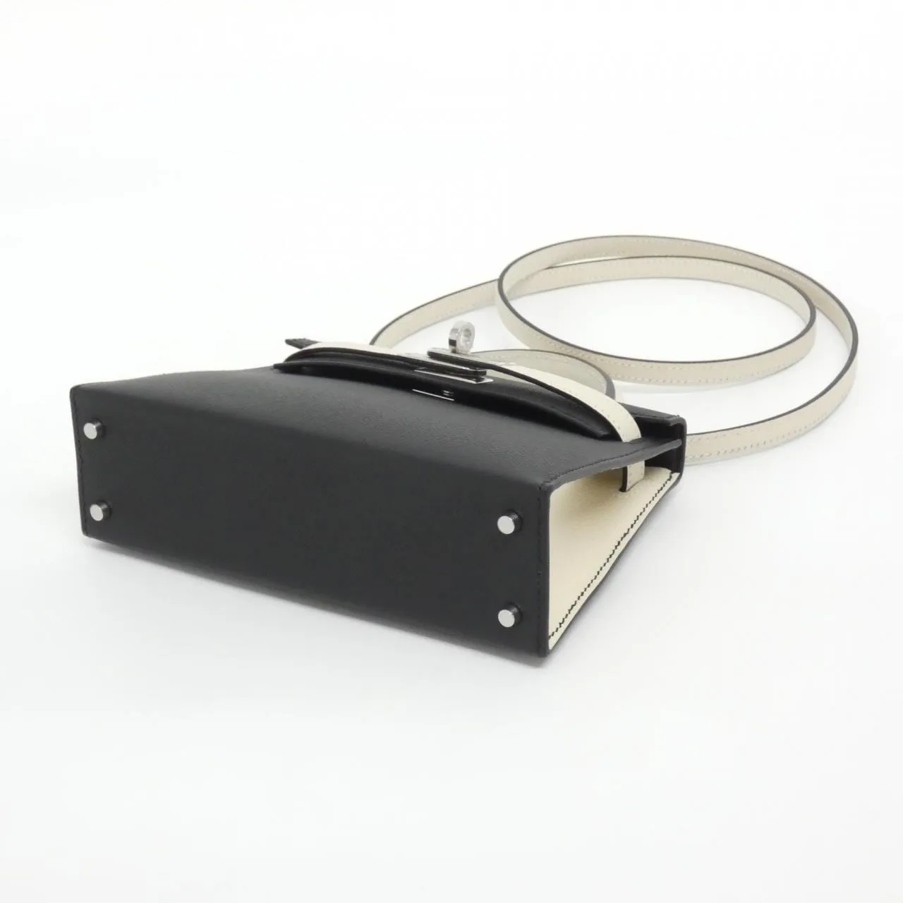 HERMES Kelly Handbag Epsom Black Epsom Leather Unused - Thumbnail 3