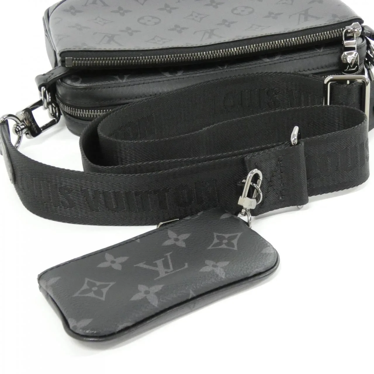 LOUIS VUITTON Eclipse M69443 Shoulder Monogram 黑色 Monogram 中古品A - 縮圖 7