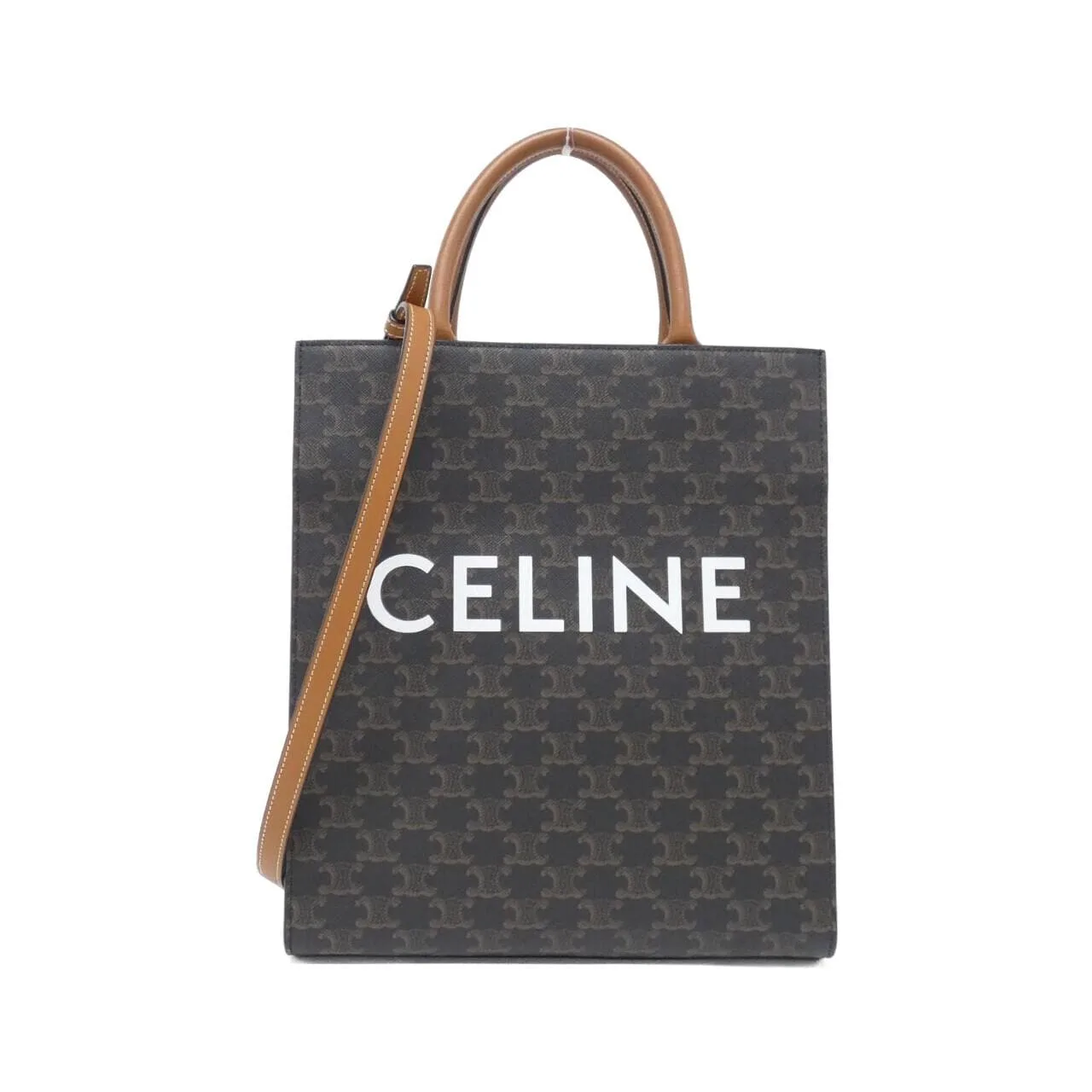 CELINE Cabas 191542BZK Handbag Canvas