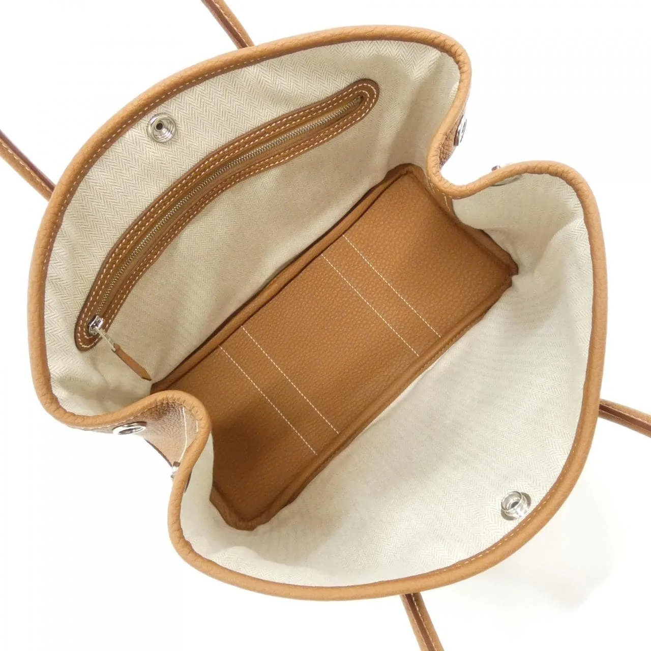 HERMES Garden Party 051568CK Tote Gold Unused - Thumbnail 4