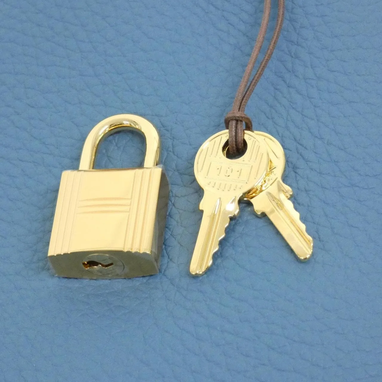 HERMES Picotin 056289CC Handbag Clemence Blue Clemence Leather Unused - Thumbnail 3
