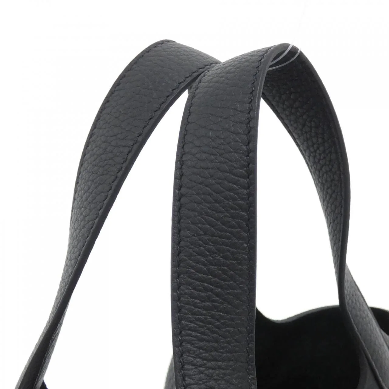 HERMES Picotin 056289CK Handbag Clemence Black Clemence Leather Unused - Thumbnail 4