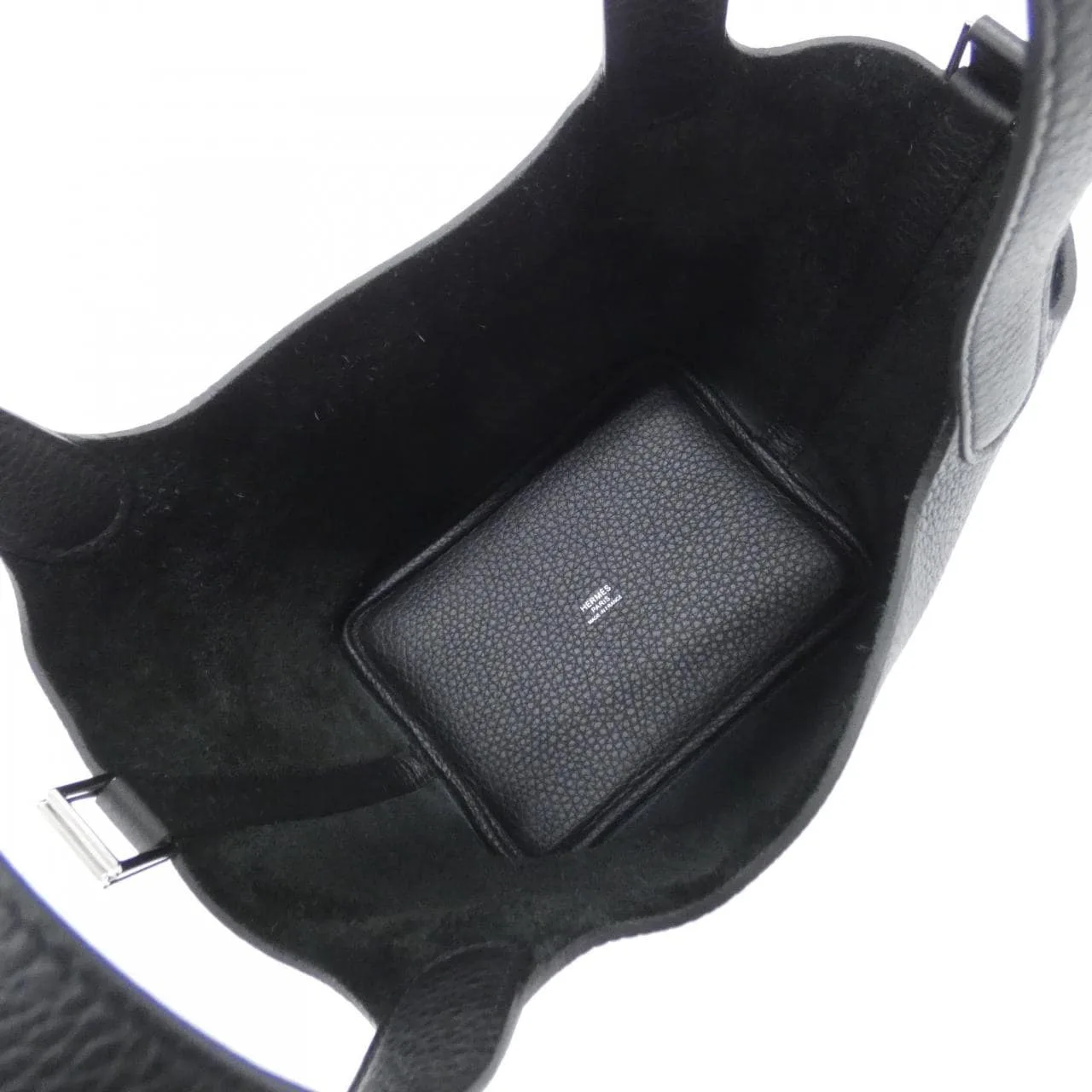 HERMES Picotin 056289CK Handbag Clemence Black Clemence Leather Unused - Thumbnail 5