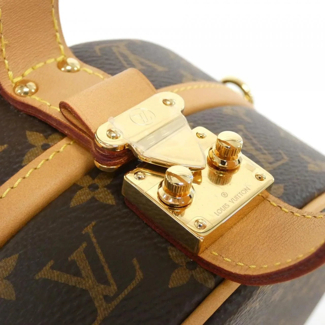 LOUIS VUITTON M43514 Handbag Monogram 黑色 Monogram 中古品A - 縮圖 4