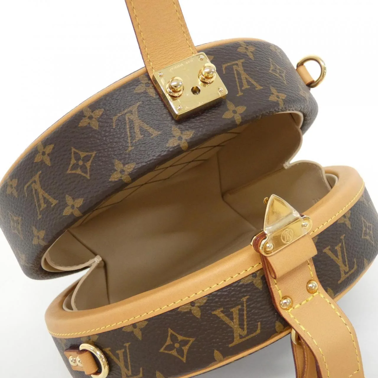 LOUIS VUITTON M43514 Handbag Monogram 黑色 Monogram 中古品A - 縮圖 6