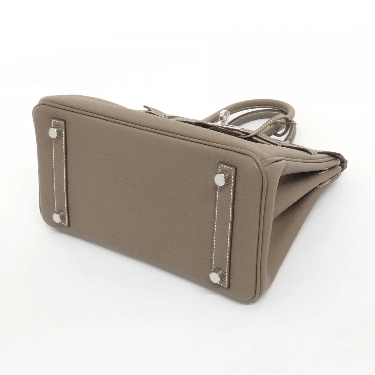 HERMES Birkin 041344CK Handbag Togo Etoupe Togo Leather Unused - Thumbnail 3