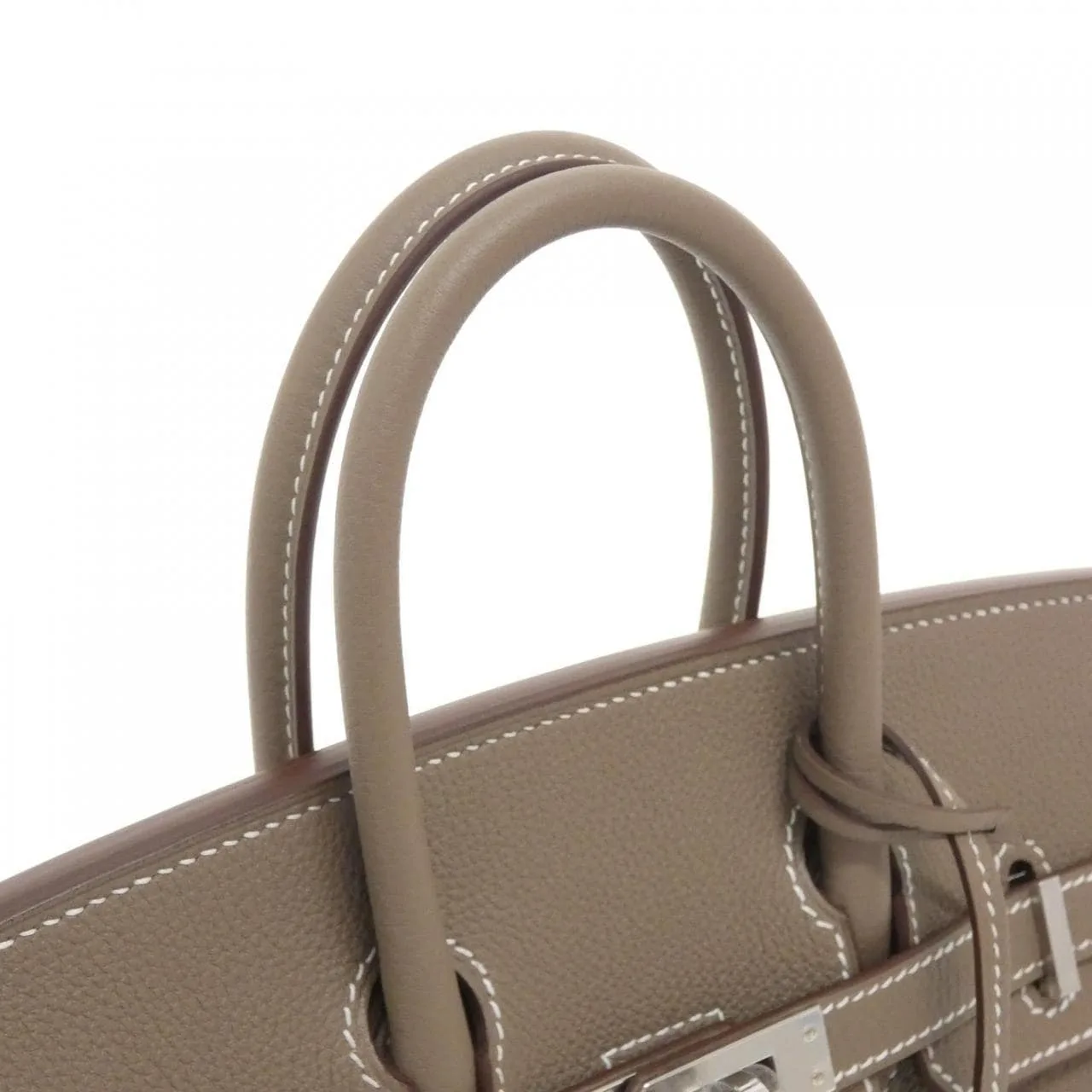 HERMES Birkin 041344CK Handbag Togo Etoupe Togo Leather Unused - Thumbnail 5