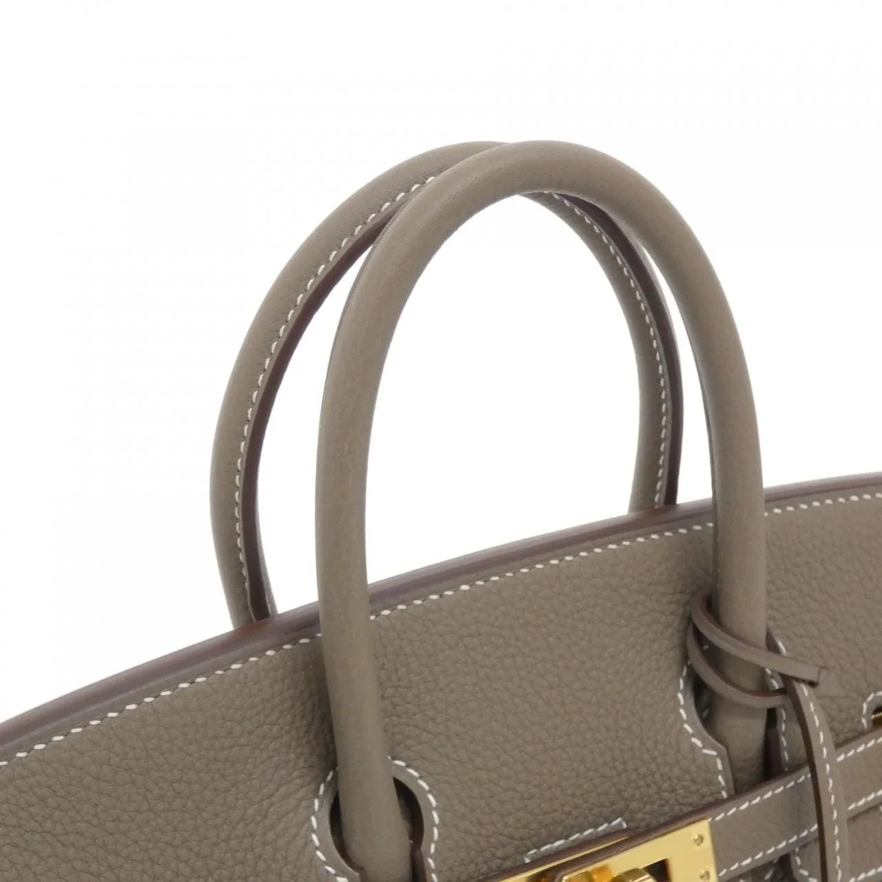 HERMES Birkin 041344CC Handbag Togo Etoupe Togo Leather Unused - Thumbnail 5