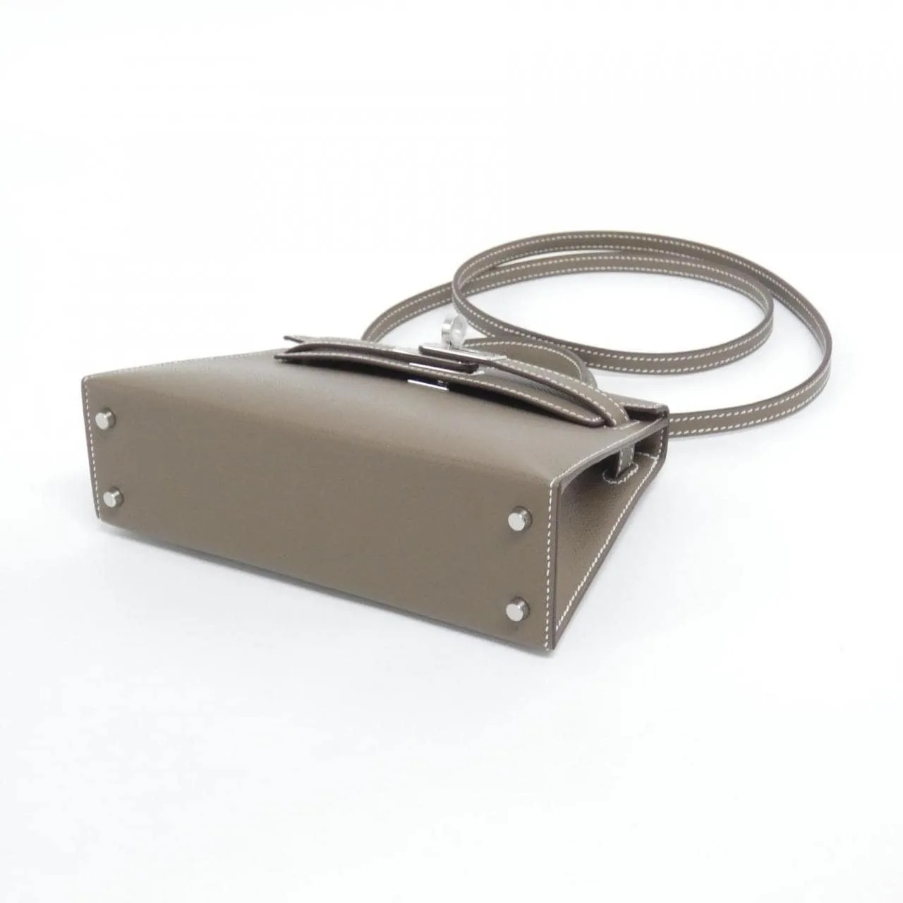 HERMES Kelly 071302CK Handbag Epsom Etoupe Epsom Leather Unused - Thumbnail 3