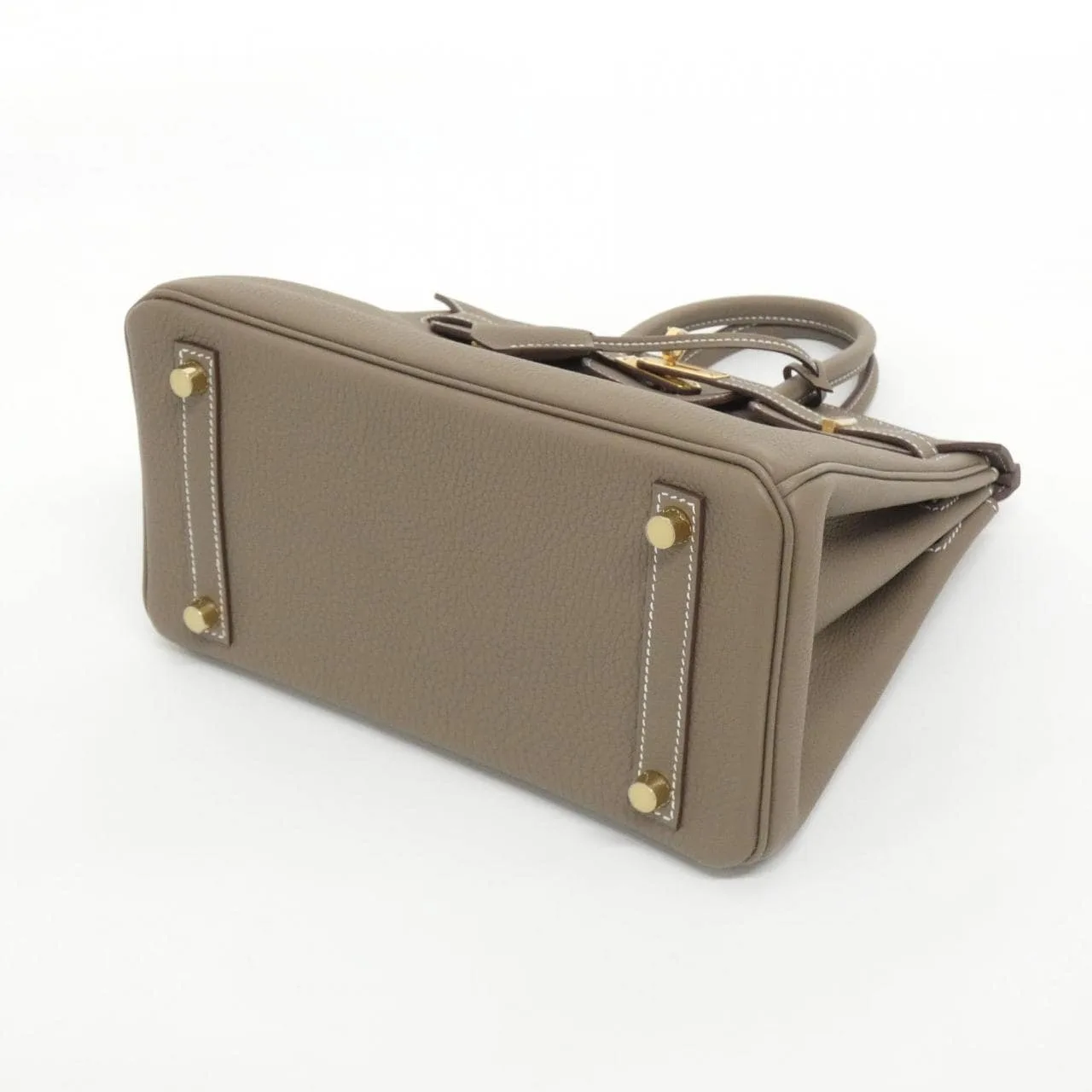 HERMES Birkin 041344CC Handbag Togo Etoupe Togo Leather Unused - Thumbnail 3