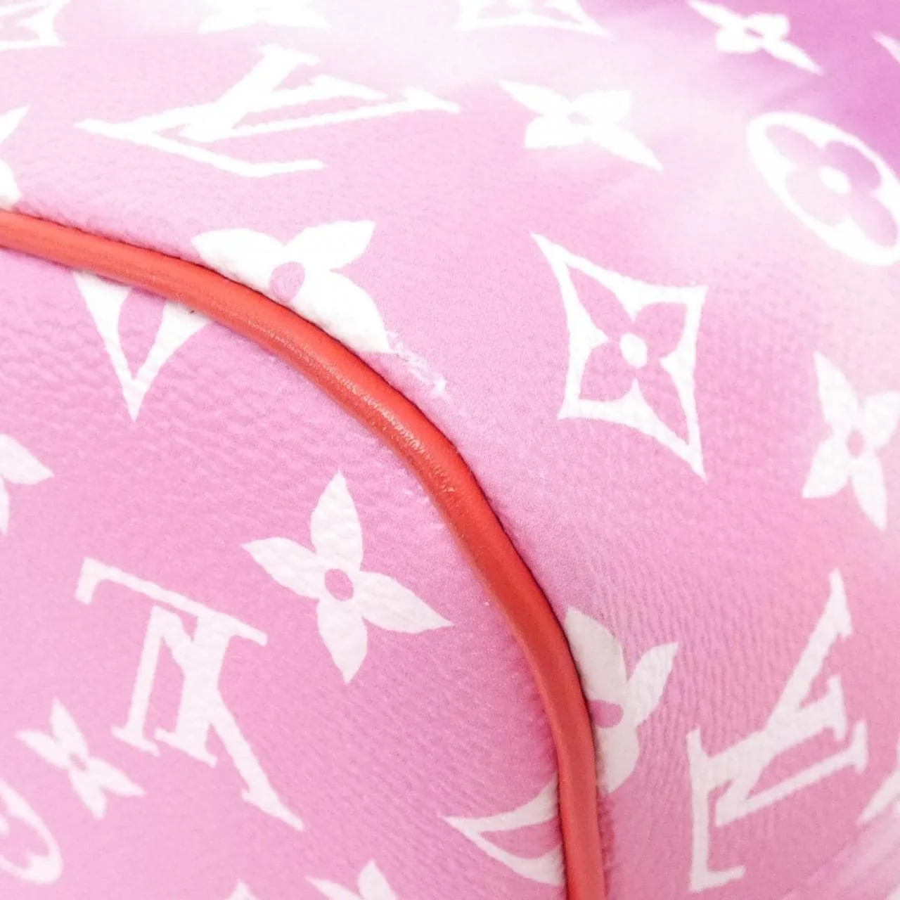 LOUIS VUITTON Neverfull M45127 托特包 帆布 Rouge 帆布 中古品A - 縮圖 3