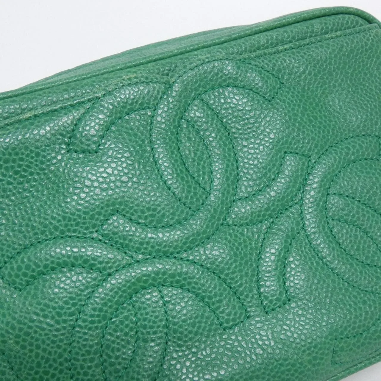 CHANEL Shoulder Caviar Leather 4