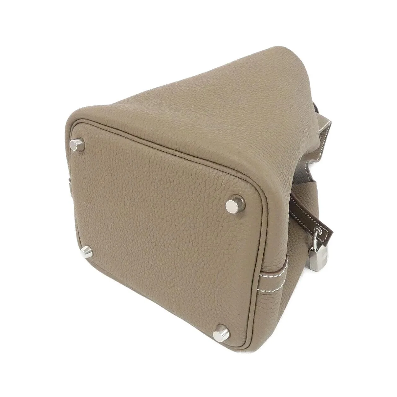 HERMES Picotin 056289CK Handbag Clemence Etoupe Clemence Leather Unused - Thumbnail 2
