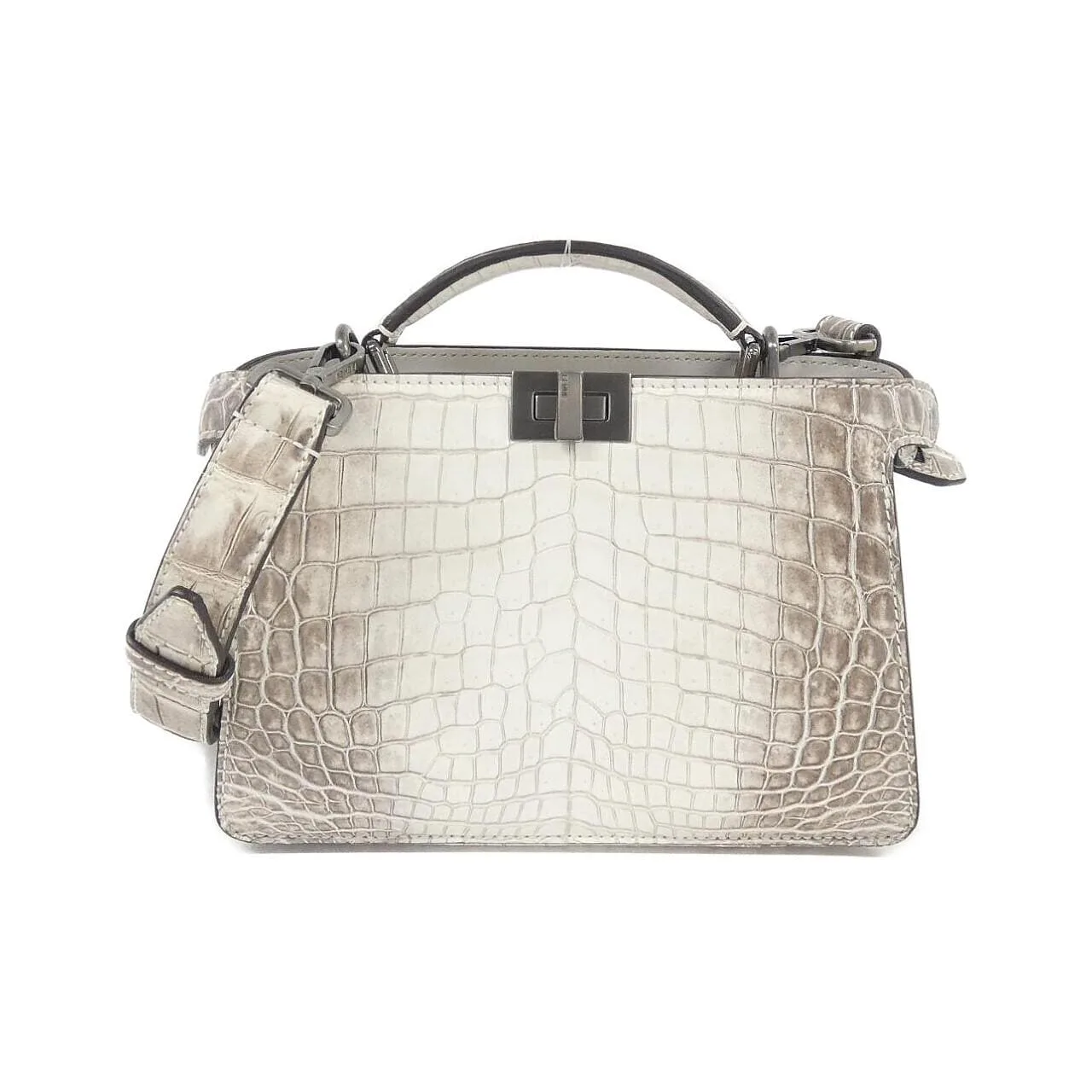FENDI Baguette 7VA582 AP42 Handbag Crocodile