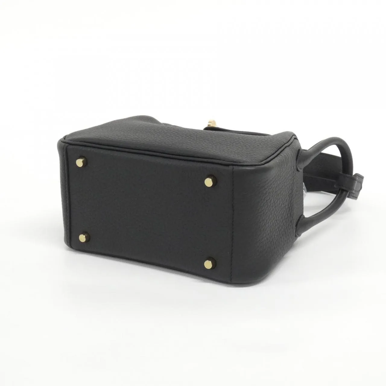 HERMES Lindy 085956CC Shoulder Clemence Black Clemence Leather Unused - Thumbnail 3