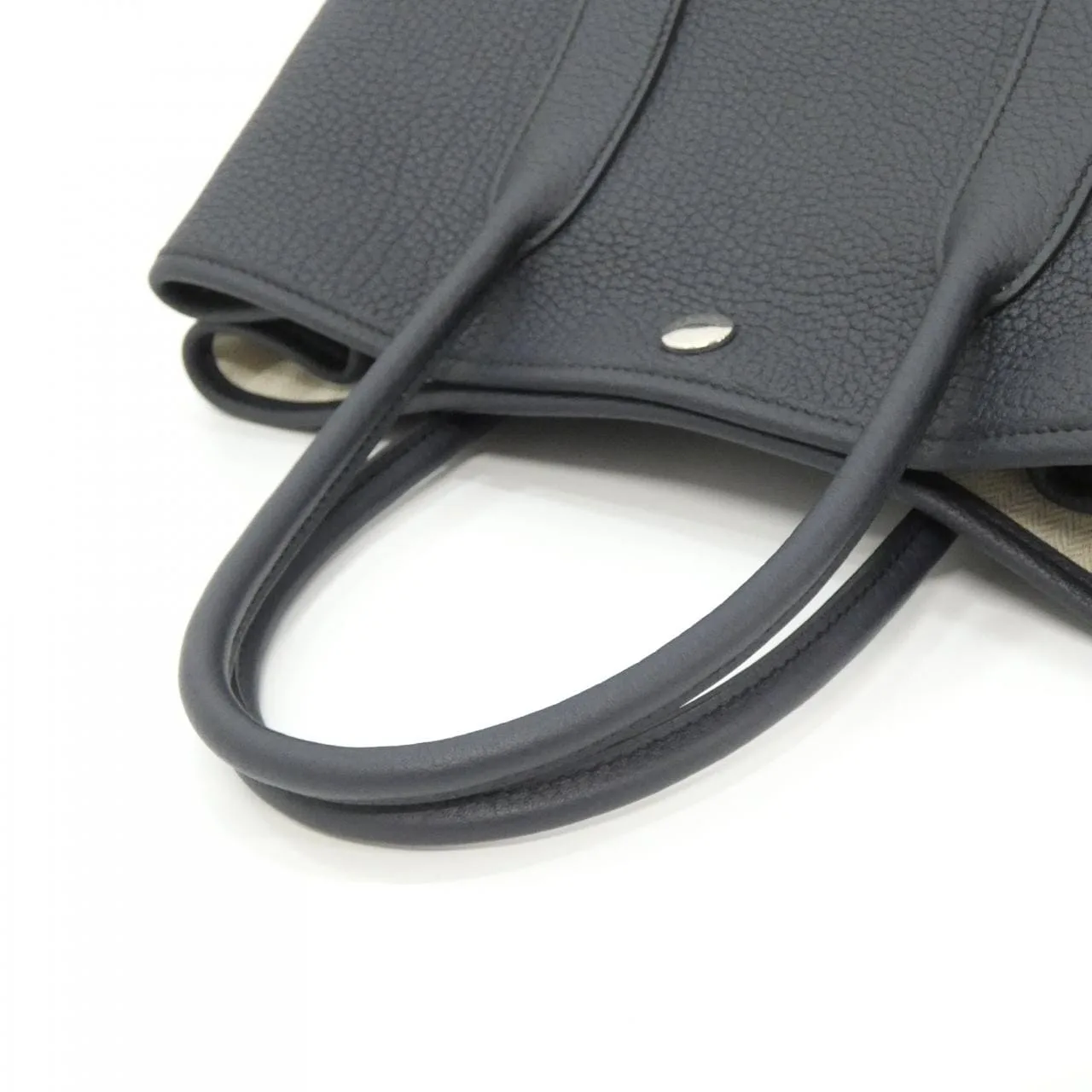 HERMES Garden Party 051568CK Tote Blue Unused - Thumbnail 3