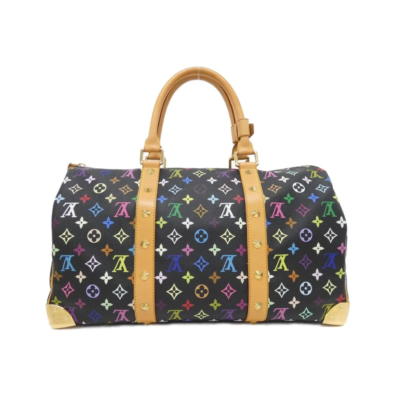 LOUIS VUITTON Keepall M92640 Boston Canvas Multicolor 帆布 中古品A - 縮圖 2