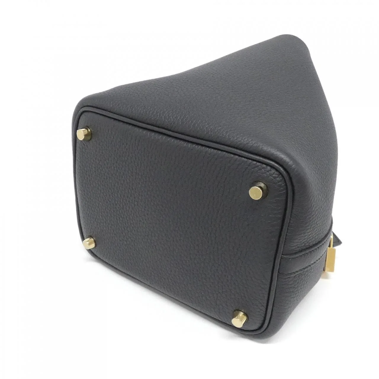 HERMES Picotin 056289CC Handbag Clemence Black Clemence Leather Unused - Thumbnail 2