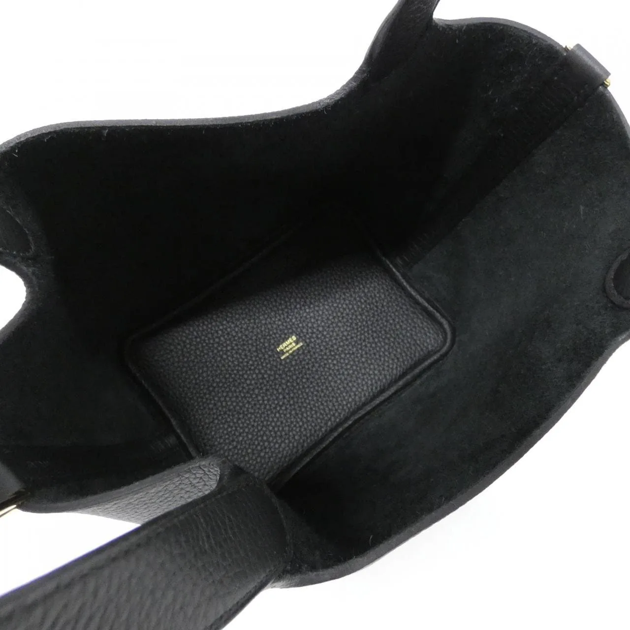 HERMES Picotin 056289CC Handbag Clemence Black Clemence Leather Unused - Thumbnail 5