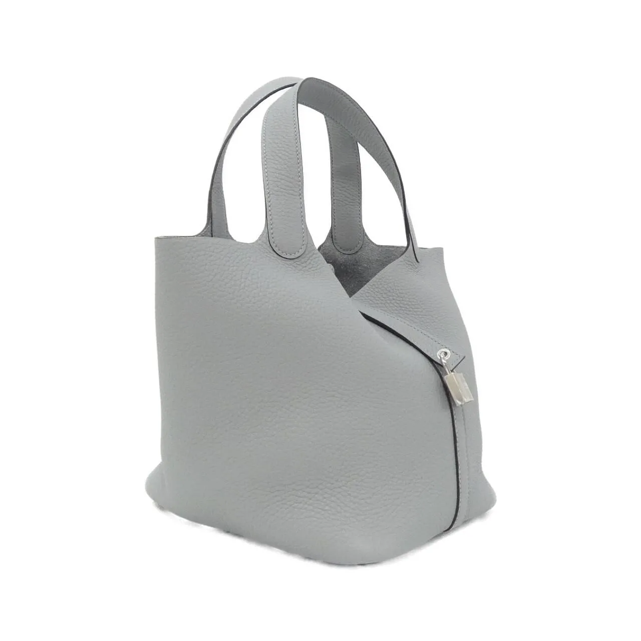 HERMES Picotin 060991CK Handbag Clemence