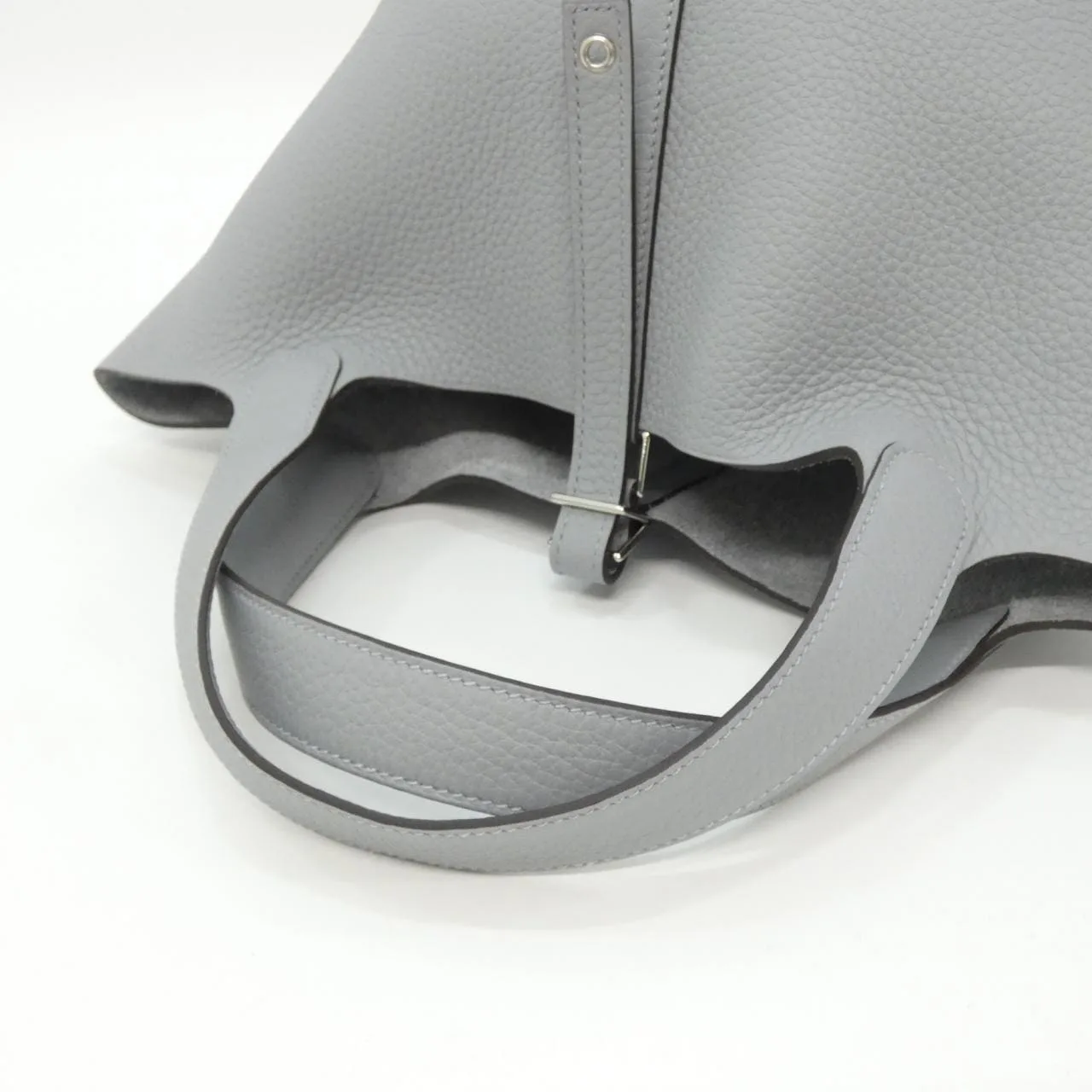 HERMES Picotin 060991CK Handbag Clemence 4