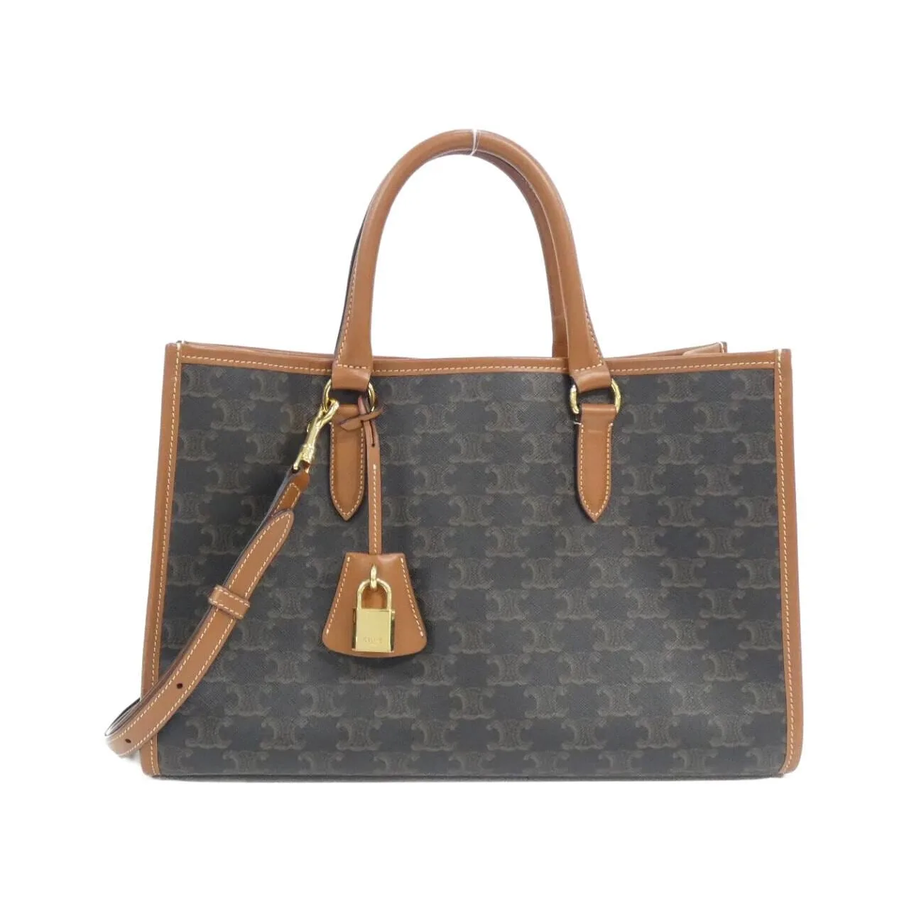CELINE Cabas 199742BZJ Handbag Canvas