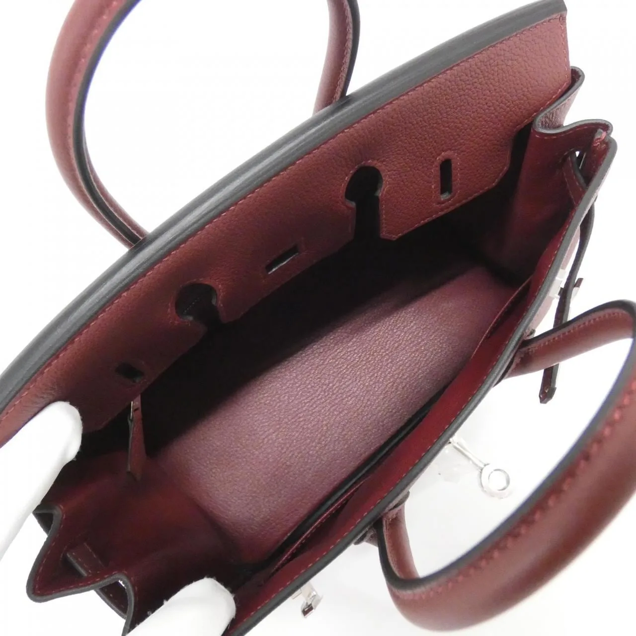 HERMES Birkin 041344CK Handbag Togo Rouge Togo Leather Unused - Thumbnail 6
