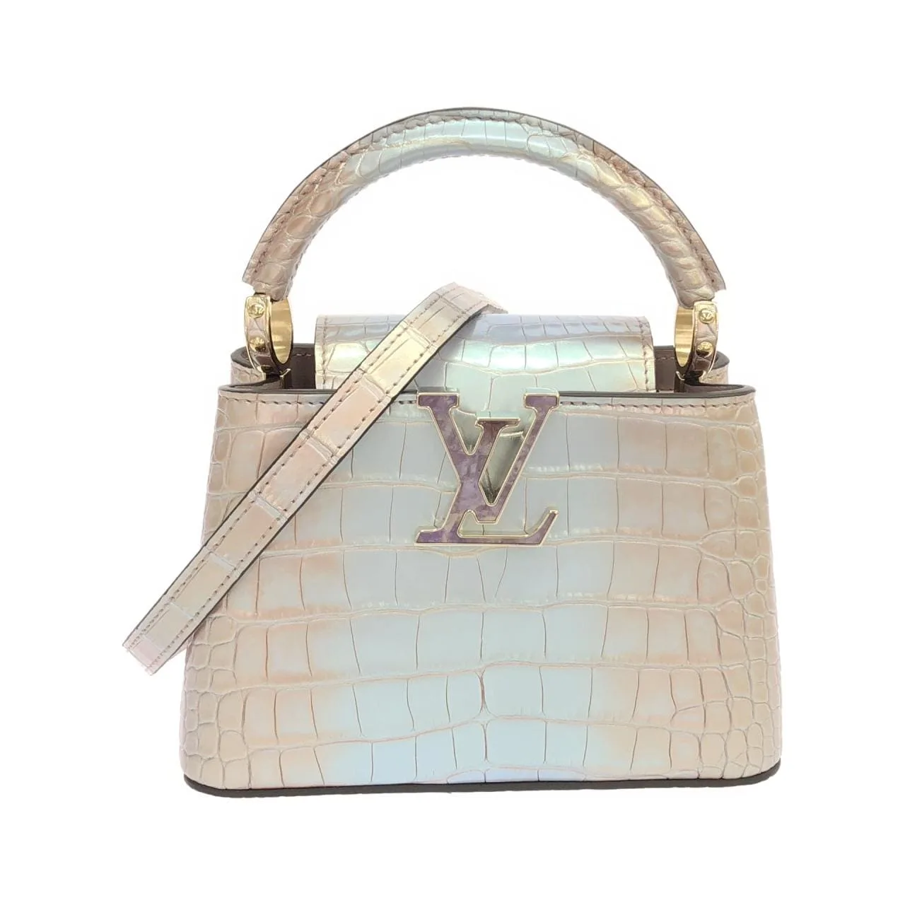 LOUIS VUITTON Capucines N82334 手提包 皮革