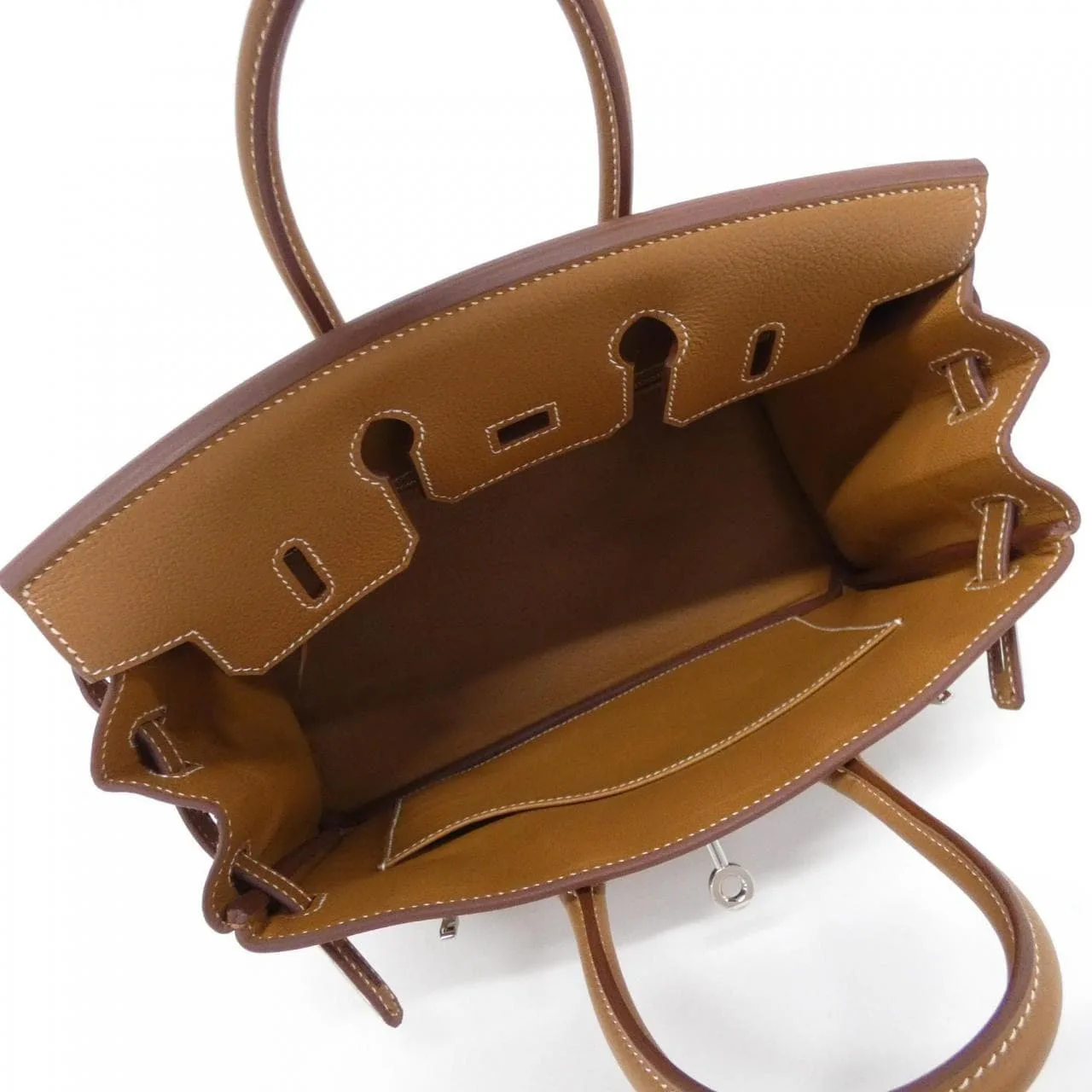 HERMES Birkin 041344CK Handbag Togo Gold Togo Leather Unused - Thumbnail 6