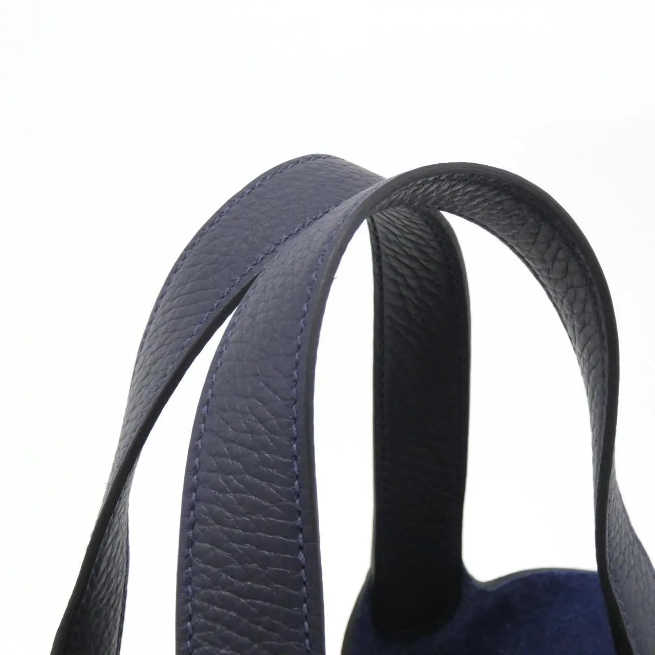 HERMES Picotin 056289CK Handbag Clemence Blue Clemence Leather Unused - Thumbnail 4