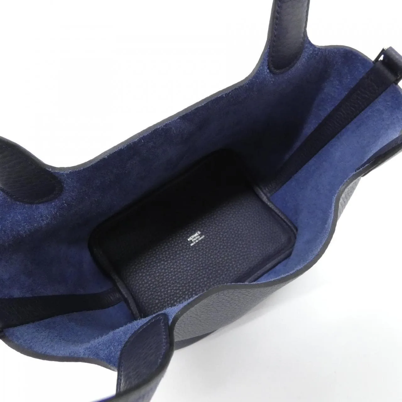 HERMES Picotin 056289CK Handbag Clemence Blue Clemence Leather Unused - Thumbnail 5