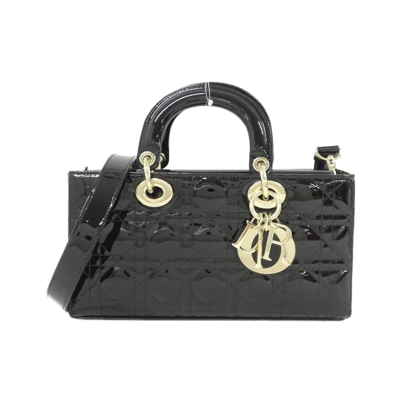 DIOR Lady D-Joy M0540OWCB Handbag Patent Leather