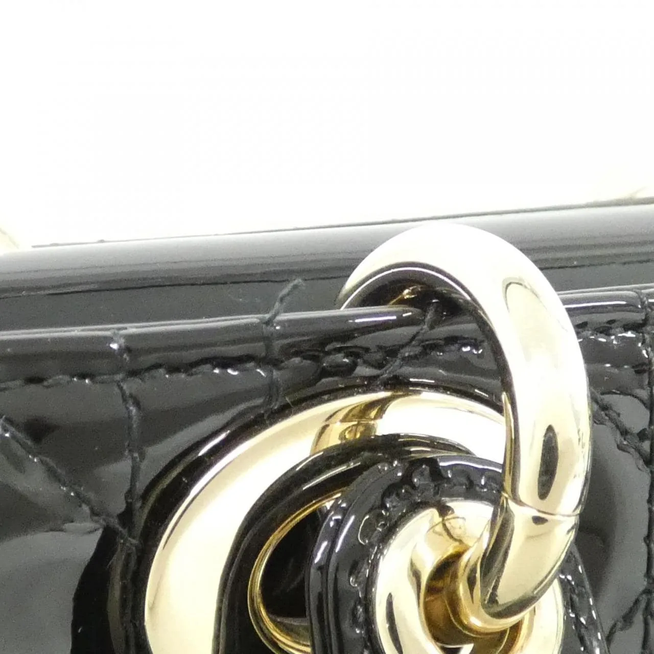 DIOR Lady D-Joy M0540OWCB Handbag Patent Leather 5