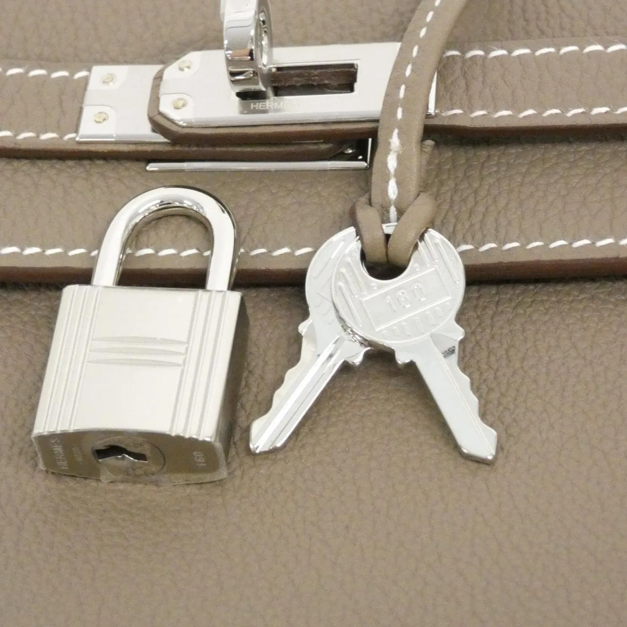 HERMES Kelly 044624CK Handbag Togo 4