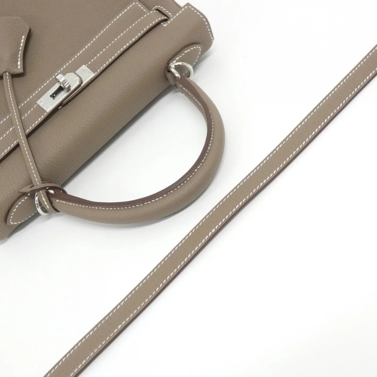 HERMES Kelly 044624CK Handbag Togo 5