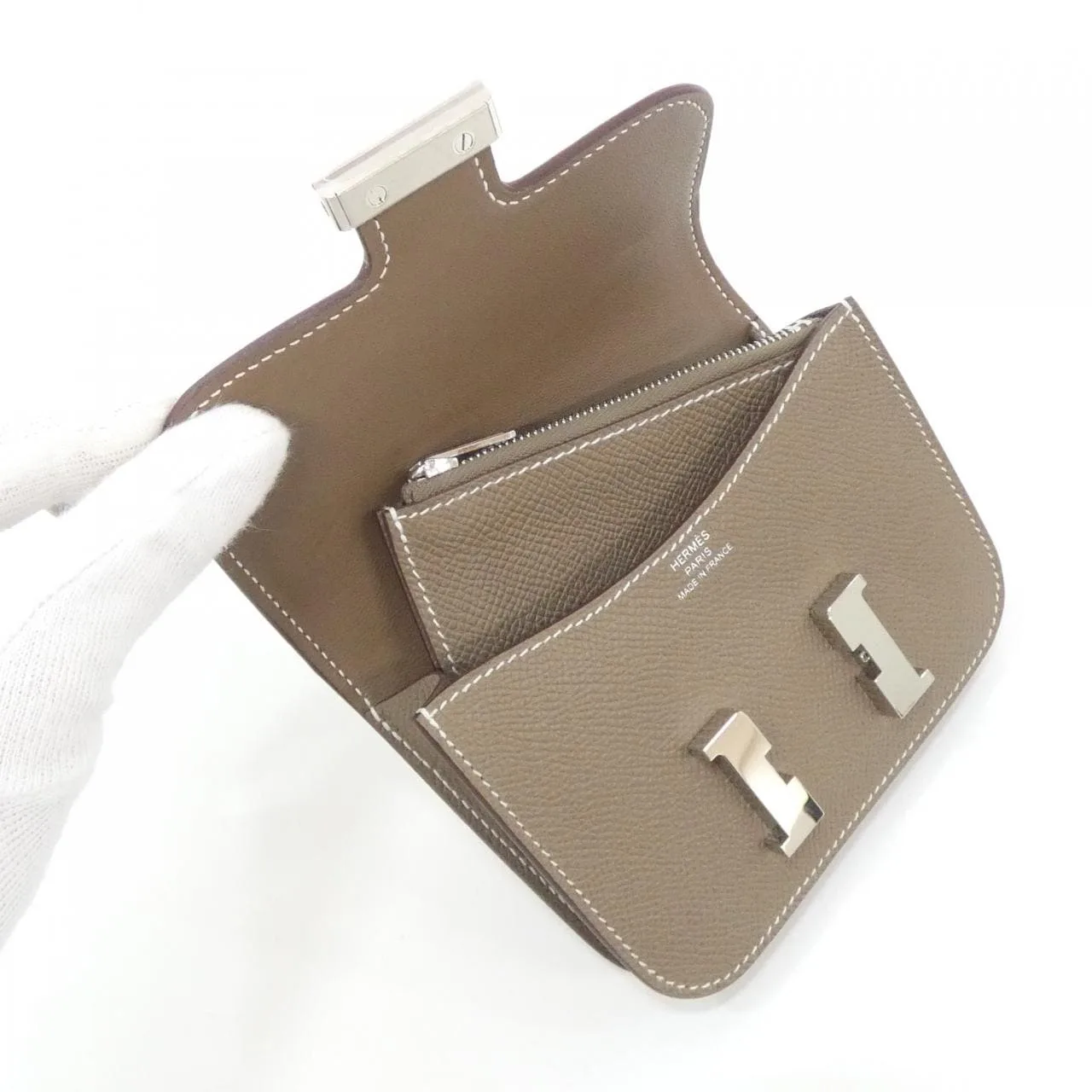 HERMES Constance 082060CK Wallet Epsom 4