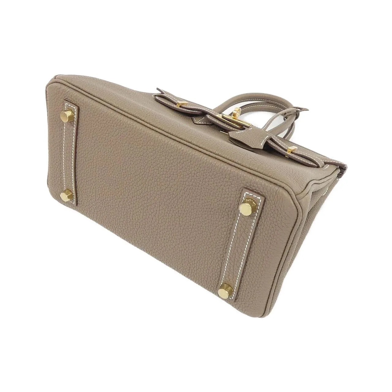 HERMES Birkin 041344CC Handbag Togo Etoupe Togo Leather Unused - Thumbnail 3